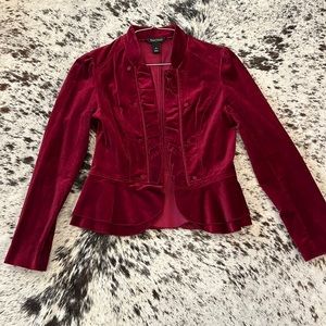 White House Black Market velvet jacket